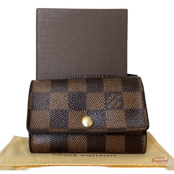 Louis Vuitton Key Pouch Monogram Brown in Canvas with Brass